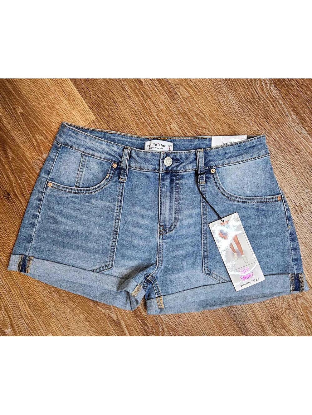 Vanilla Star Cuffed Denim Shorts Size 27/5